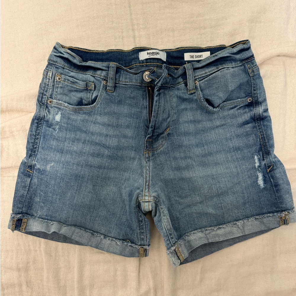 Kensie Women's Blue Jean Shorts